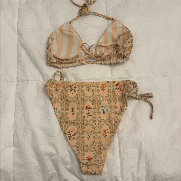 Agua Bendita for Target Floral Print Bikini Set M - Picture 5 of 5
